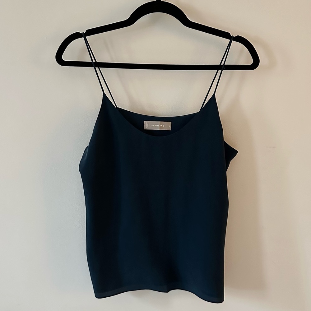 Everlane Navy Silk Camisole, Size 4